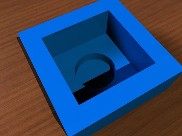 c4d lego brick - Lego brick 1x1x0,3 blue.c4d by David Croucher